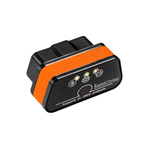 KONNWEI Mini ELM 327 — outil de Diagnostic de voiture, Scanner pour véhicule, prise en charge Android iOS, 12 V, prise obd2