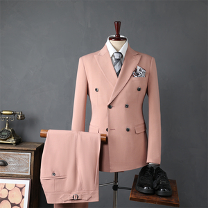 <span class=keywords><strong>Costume</strong></span> deux pièces haut de gamme pour hommes, pantalon d'affaires professionnel ou de <span class=keywords><strong>mariage</strong></span>, pantalon décontracté, style élégant pour gentleman - Product Image 1