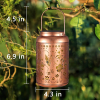 Outdoor-Deko: Herzerwärmende Solarleuchten, Wasserdichte Solar-Laternen mit Lichtsensor