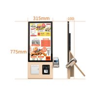 Kiosque de commande automatique à écran tactile Android mural personnalisé avec SDK et bande NFC pour restaurants
