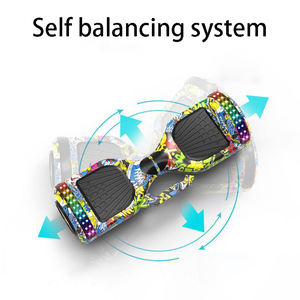 <span class=keywords><strong>Hoverboard</strong></span> de 2023 pulgadas, aeropatines todoterreno con altavoces de música y luces LED, scooters eléctricos de equilibrio automático, 6,5 - Product Image 2