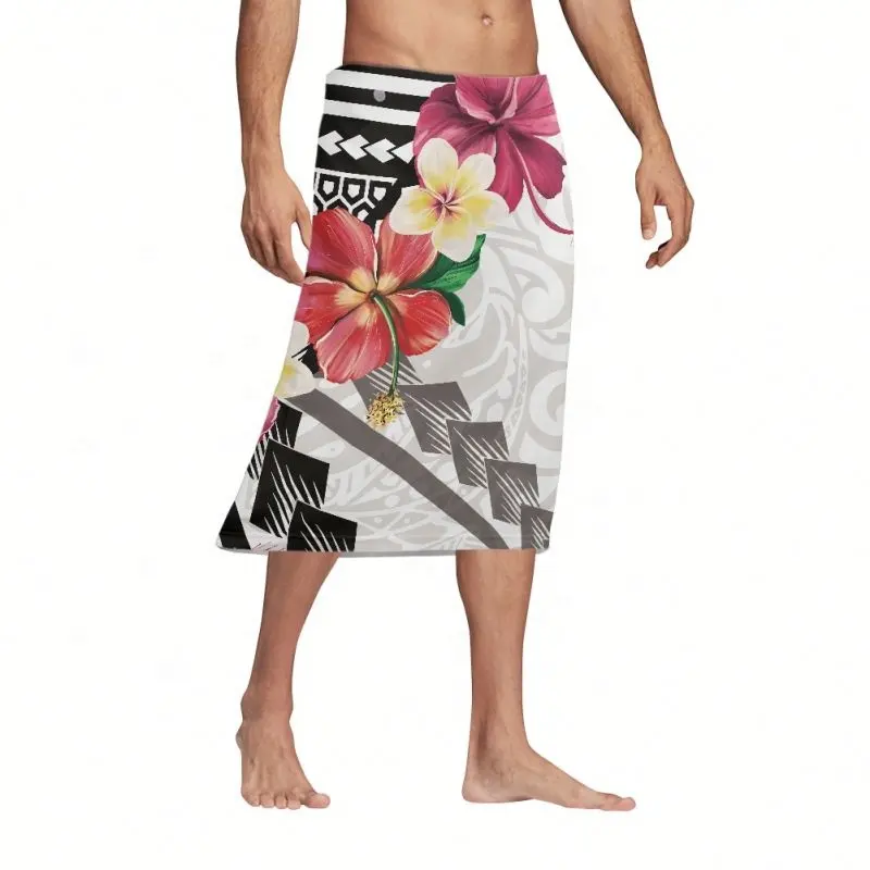 Traditionele Kostuums Indonesië Sarong Voor Mannen Maleisië Pareo Shorts Zomer Bodems Rok Stijlvolle Heren Vintage Rokken Plus Size