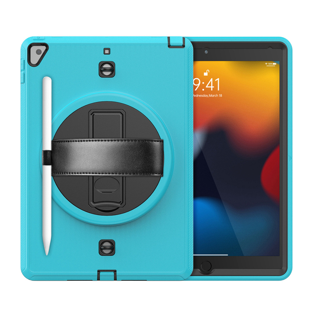 Hot Sale 10.2/10.5 Inch Universal Rugged 360 Shockproof for iPad 9th 8th Gen Kids Tablet case with Kickstand Pen Holder