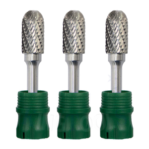 Sc-5 Fragole Carburo di Bava 1/4 Pollici Gambo Cilindro Forma di Palla Con End Cut Podologia Frese in metallo duro Per La Pietra - Product Image 6