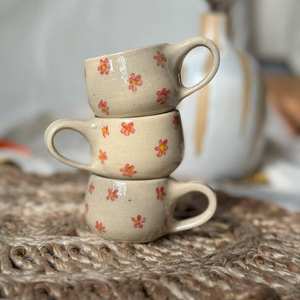 Tazas de Café de Cerámica de Lujo Hechas a Mano, Estilo Capullo de Rosa, con Asa, Tazas de Té y Café de Cerámica - Product Image 3