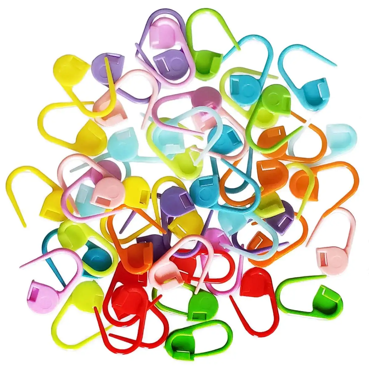 Wholesale 1000Pcs/packs Mixed Color Plastic Knitting Tool Knitting Needle Clip Hook Locking Stitch Markers
