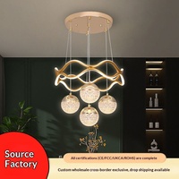 Restaurant-Kronleuchter Modern Minimalistisch LED Dreifarbig Dimmbar Esstischlampe Luxus Direkt vom Hersteller aus Zhongshan