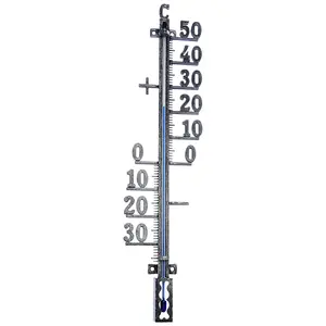 Grote Gardem Digitale Wandmontage Zinklegering Thermometer Metalen Tuin Thermometer Indoor Outdoor Thermometer