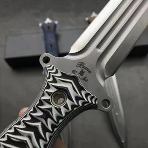 Cuchillo de Bolsillo de Acero Inoxidable de Alta Calidad Demon Lord, Mango G10, Personalizable, Cuchillo de Supervivencia para Exteriores y Camping, OEM - Product Image 5