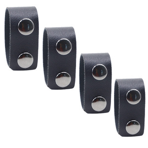 Tactical Belt Buckle Set 4pcs Black PU Leather Duty Gear For Security Uniforms - Product Image 4