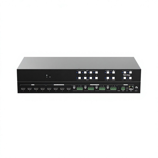 High Quality 4K60Hz 4x4 Fast Switch Matrix Switcher Video Splitter Converter Web/APP/RS232/LAN/RS232