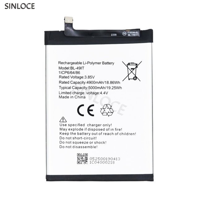 Brand New Real Capacity Li-polymer 1500mah Replacement Battery for Tecno BL-49IT Mobile Phone Battery