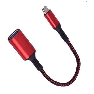 De aleación de aluminio trenzado <span class=keywords><strong>Usb</strong></span> <span class=keywords><strong>tipo</strong></span> C <span class=keywords><strong>OTG</strong></span> a <span class=keywords><strong>Usb</strong></span> 3,0 Cable adaptador hembra para teléfono móvil - Product Image 6