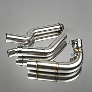 Pot d'échappement pour moto Honda CBR600RR <span class=keywords><strong>CBR</strong></span> <span class=keywords><strong>600</strong></span> RR <span class=keywords><strong>F5</strong></span> 2003-2015 CBR1000RR 2004-2007, système d'échappement avec tuyau de liaison - Product Image 4