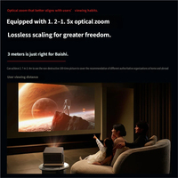 Proyector Láser Tricolor 4K Nativo XGIMI RS 20 Pro, 3000 Lúmenes CVIA, Zoom Óptico de 1.2-1.5:1, Baja Latencia de 1ms, Cine en Casa Inteligente