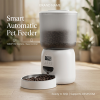 Distributeur automatique de nourriture pour chiens et chats, contrôle par application, minuterie WiFi, grande capacité, facile à nettoyer, personnalisable