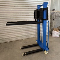 Chariot élévateur électrique monté sur camion, dispositif de chargement et de déchargement automatique, petit transpalette portatif pour la montée et la descente, capacité 1 t