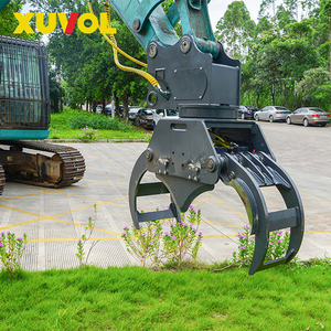 XUVOL 10-15 tonnes, accessoire pour excavatrice, OEM ODM, coupe-bambou, élagage municipal, jardinage, double cylindre, cisaille à bambou, cisaille à arbres - Product Image 3