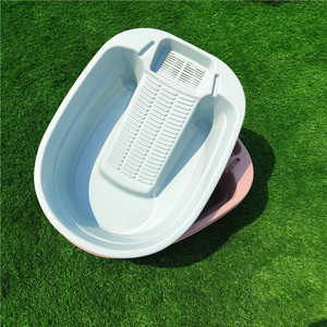 Bac à linge en plastique avec évier intégré, grand bac rectangulaire profond pour usage domestique - Product Image 3