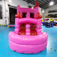 Château gonflable licorne Castillo Hinchable Combo Slide pour enfants, usage commercial, pour fêtes en extérieur, capacité 500 kg, garantie 3 ans