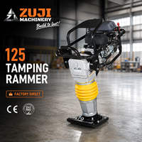 Compacteur à piston ZUJI HCD125, moteur essence/diesel/électrique 5,5 CV, machine de compactage du sol pour la construction