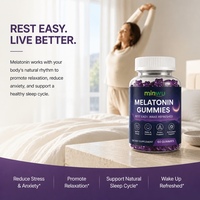 Gummies de mélatonine extra-fortes 10 mg, haute puissance, sans sucre, pour le sommeil, complément végétalien pour adultes
