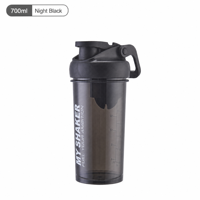 Bouteille shaker personnalisée, gobelet à protéines portable personnalisé, shaker anti-fuite avec couvercle rabattable pour la salle de sport, contenant promotionnel pour boissons de marque