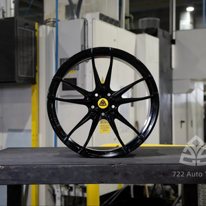 ล้อแม็กซ์ 722Auto T6 ฟอร์จ น้ำหนักเบา ขนาด 17-20 นิ้ว 5x100 5x112 5x114.3 5x120 ขอบเว้าลึก สีดำเงา สำหรับรถยนต์นั่งส่วนบุคคล - Product Image 1