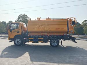 รถบรรทุกสูญญากาศแรงดันสูง SHACMAN G1 ขนาด 4x2 ระยะฐานล้อ 3800 มม. ความจุรวม 12 ลูกบาศก์เมตร ฟังก์ชั่นคู่สำหรับทำความสะอาดท่อ - Product Image 5