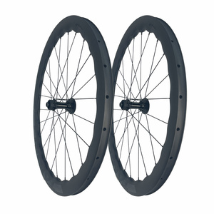 Bộ bánh xe đạp đường trường Carbon cao cấp Trung Quốc 1550+/-30g Wave 700C 11 tốc độ <span class=keywords><strong>Shimano</strong></span> XDR, khung sườn bằng sợi carbon nguyên chất - Product Image 3