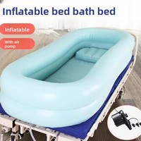 Baignoire gonflable en PVC personnalisée transfrontalière, épaisse et pliable, pour adultes, personnes âgées et femmes enceintes