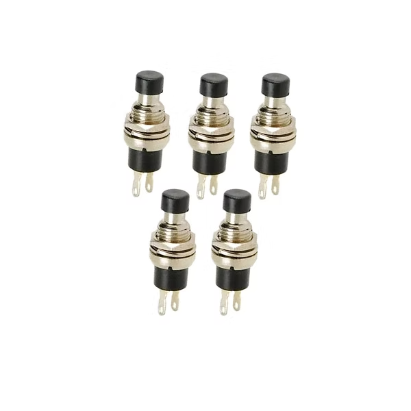 Momentary Push Button Switch SPST Off On Push To On Type for Electrical Equipment DIY Electronics and Circuit Control Projects