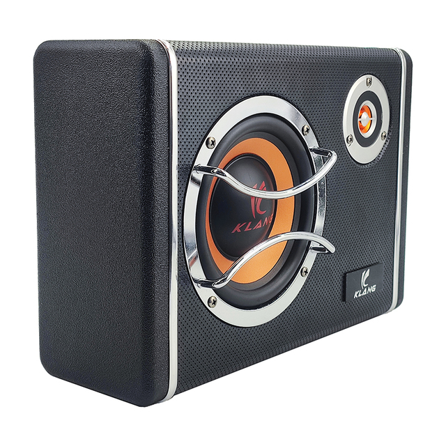 8 Inch Car Active Subwoofer Enclosure with 700w Peak Amplifier 12-24v OEM Car Subwoofer Speaker Car Bass Audio Sound System