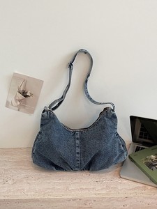 Korean Version Style Design Vintage Crossbody <b>Bag</b> for Female <b>College</b> Students Daily Travel Shopping Single Portable Cotton - Product Image 2