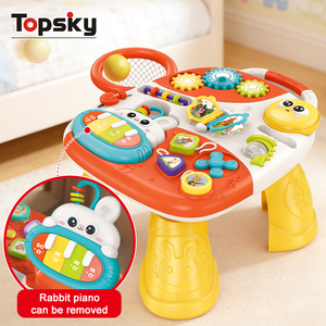 TOPSKY TOYS Trotteur évolutif multifonctionnel pour bébé, avec fonction <span class=keywords><strong>table</strong></span>, chariot, musique et apprentissage, jouet pousseur, transformable siège-à-levé, en plastique, motif dessin animé - Product Image 3