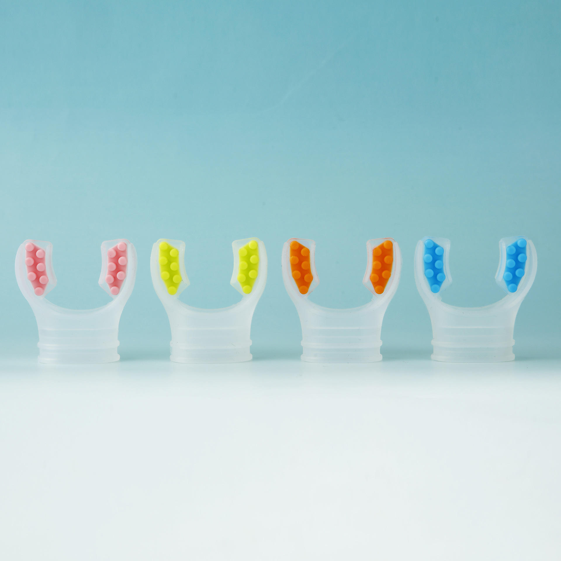 Transparent-two-color silicone