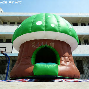 Château gonflable en forme de champignon vert pour enfants avec marchepied <span class=keywords><strong>d</strong></span>'entrée pour <span class=keywords><strong>location</strong></span> événementielle - Product Image 6