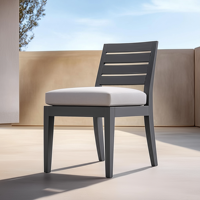 Canapé de jardin SIGMA résistant aux intempéries, taille personnalisée, siège en aluminium de luxe, style classique, mobilier de jardin, canapé d'extérieur en aluminium fabriqué en usine