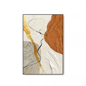 Modern Picture <b>Living</b> <b>Room</b> Decor Blue Green Yellow Gold Plant Leaf Abstract Poster Nordic Canvas Print <b>Wall</b> Art <b>Painting</b> - Product Image 3