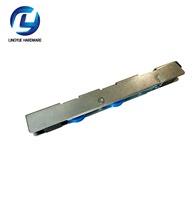 Roues en plastique Upvc Portes et fenêtres 16 larges Rouleau robuste Auto-réglable Double rainure Roue tête carrée