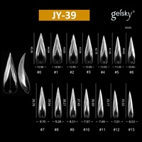 Gelsky Fournisseur en gros de rallonges d'ongles en acrylique Forme d'ongle en plastique Forme double griffe d'aigle