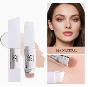 Base de Maquillaje Coreana OEM que Cambia de Color, Larga Duración, Doble Punta, Crema Ligera <span class=keywords><strong>con</strong></span> <span class=keywords><strong>Brocha</strong></span> - Product Image 5