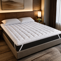 Protège-matelas 3D anti-allergique en tissu Snowdown pour hôtel, housse de lit ajustée pour les clients sensibles