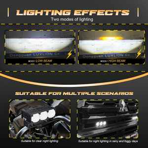 Nouveau pour P3PLUS, phare antibrouillard LED routier auxiliaire, 190W, 12V, 20000LM, 6000K, IP68, résistant aux UV et à la saumure, en aluminium, pour voiture, SUV, VTT, <span class=keywords><strong>moto</strong></span>, extérieur - Product Image 2