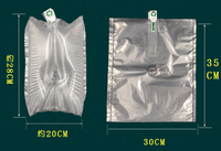 Emballage de protection des fruits en PE gonflable transparent, sacs de film de protection à bulles avec colonne d'air et conception flexible