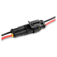 16AWG tahan air 2-Pin seri kawat Terminal konektor karet terisolasi kawat Harness untuk penggunaan mobil