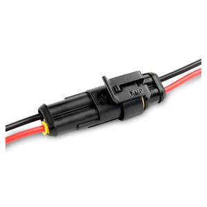 16AWG Wasserdichter <span class=keywords><strong>2</strong></span>-poliger Anschluss klemmenst ecker Gummi isolierter Kabelbaum für den Automobil gebrauch - Product Image 2