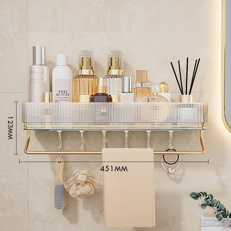 Transparent - Hook + towel bar