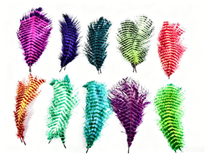 <span class=keywords><strong>Plume</strong></span> d'autruche rose vif à rayures, pour artisanat DIY, matériel de montage de mouches de pêche, décoration et décoration intérieure, en vrac - Product Image 3