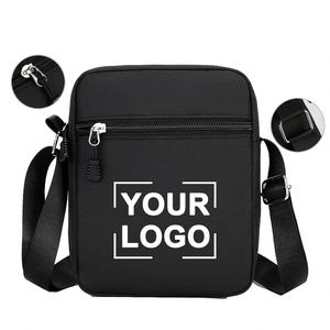 Custom Casual Logo Men's Messenger Small Cross Body Unisex Outdoor Shoulder Tool Bag for Men Designer Bags - Product Image 1